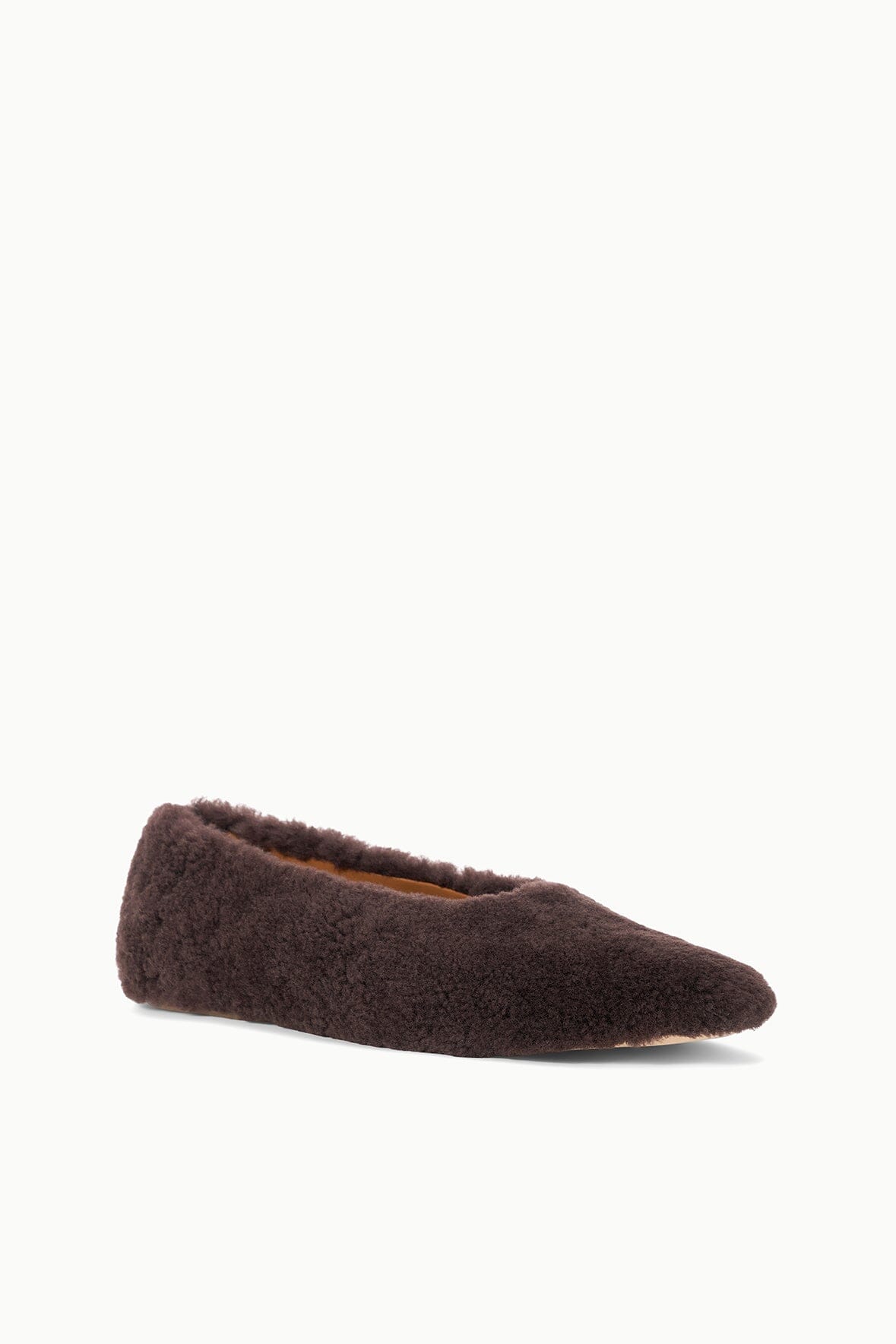 ALBA BALLET FLAT | ESPRESSO SHEARLING - Image 3