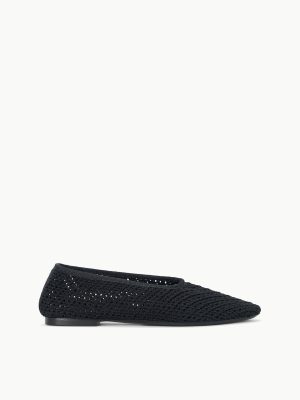 ALBA BALLET FLAT | BLACK CROCHET