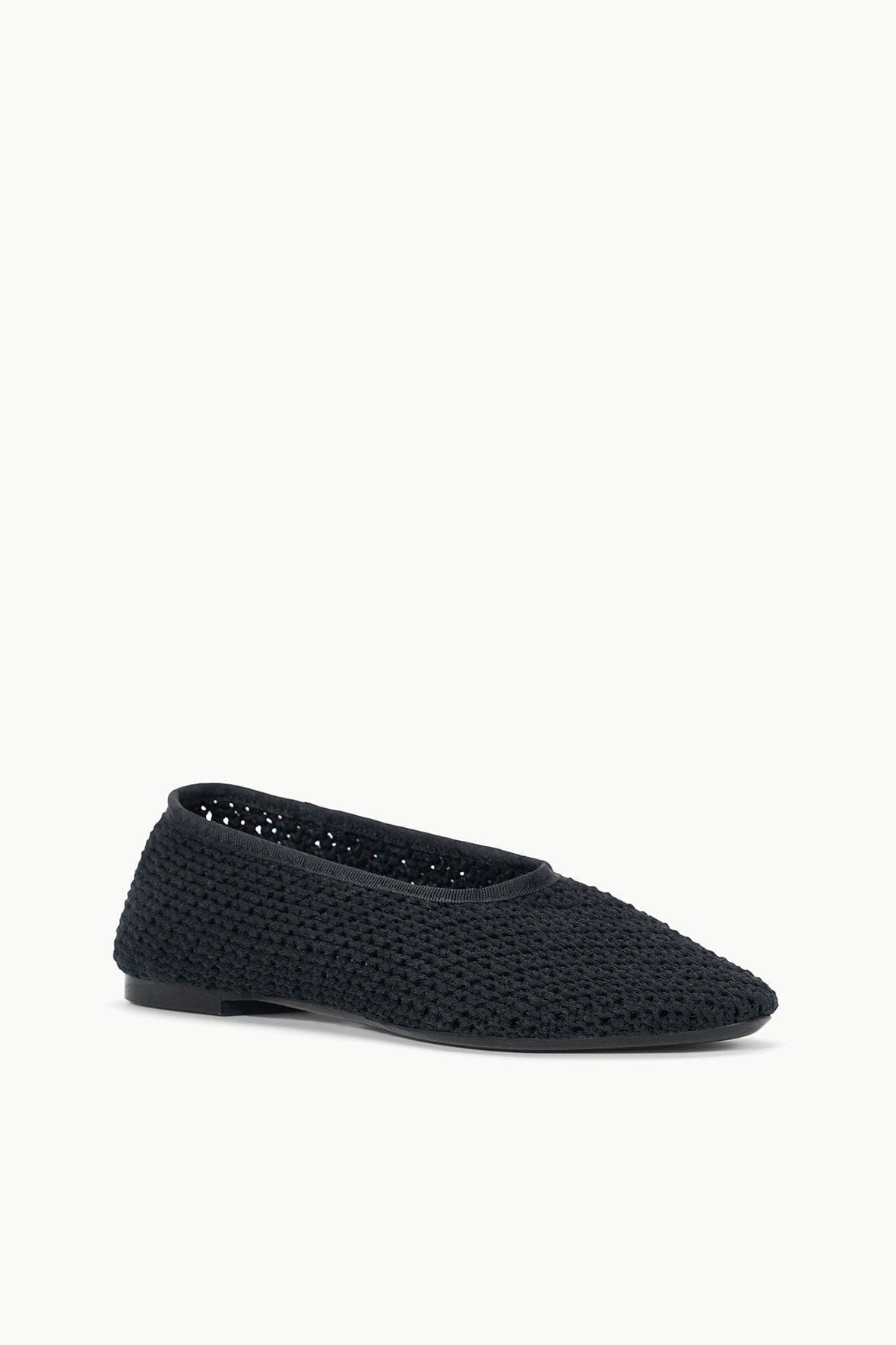 ALBA BALLET FLAT | BLACK CROCHET - Image 3