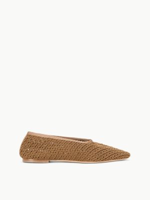 ALBA BALLET FLAT | CAMEL CROCHET