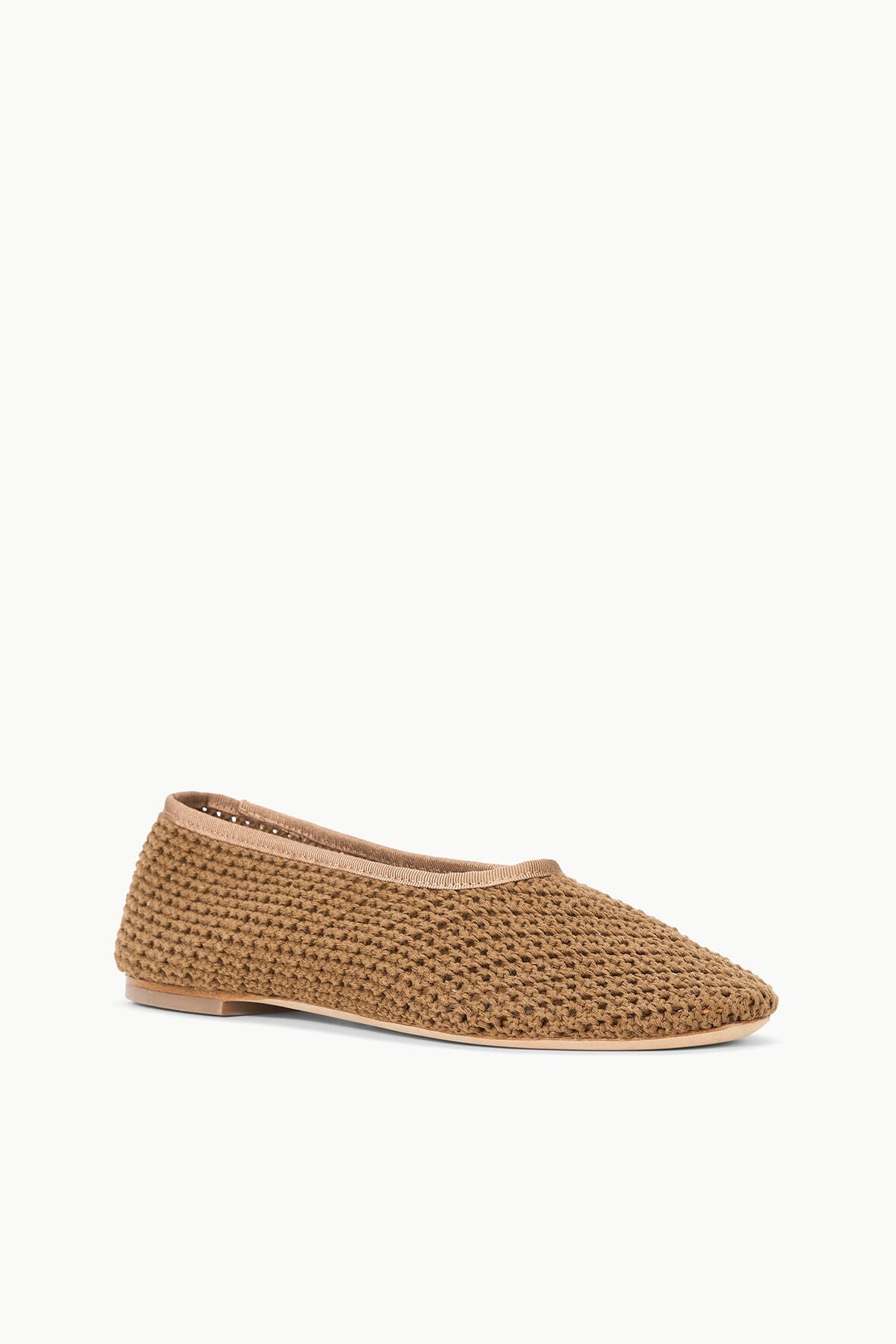 ALBA BALLET FLAT | CAMEL CROCHET - Image 3
