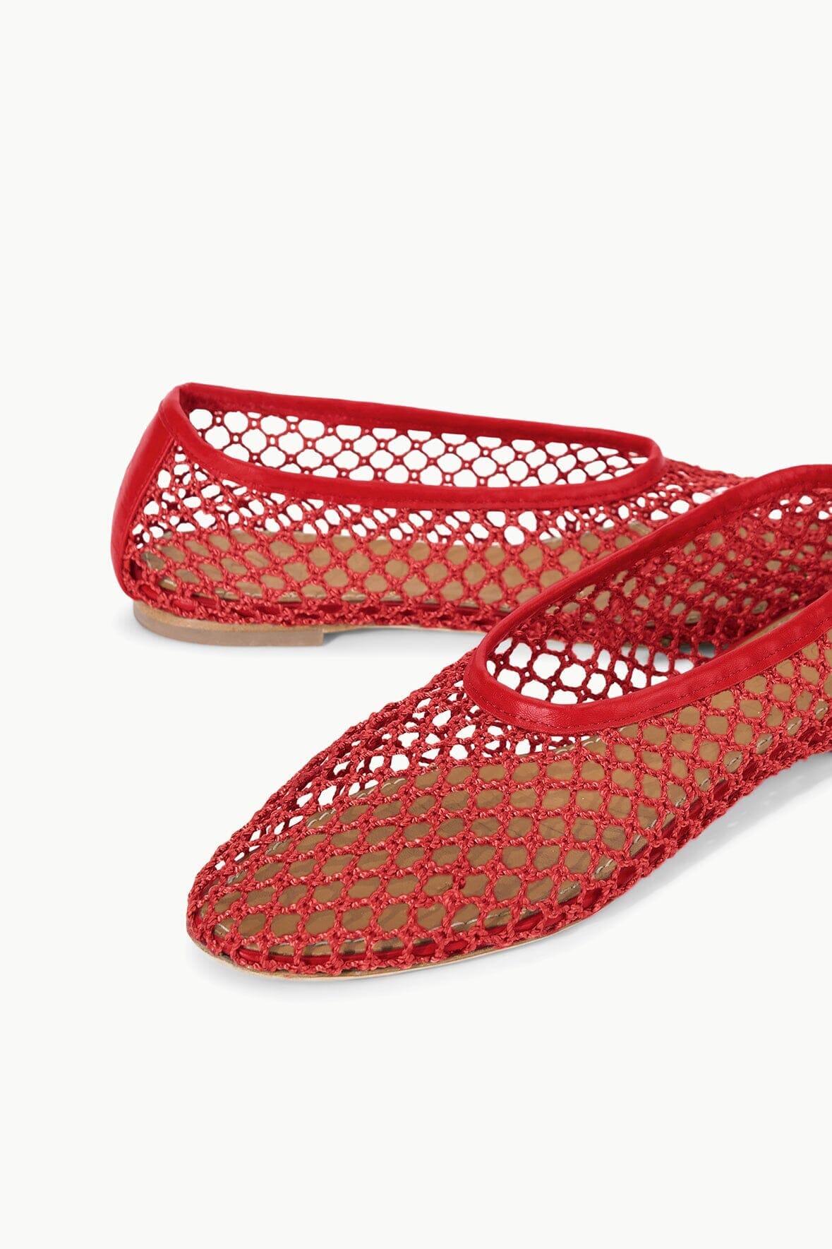 ALBA BALLET FLAT | RED NETTING - Image 7