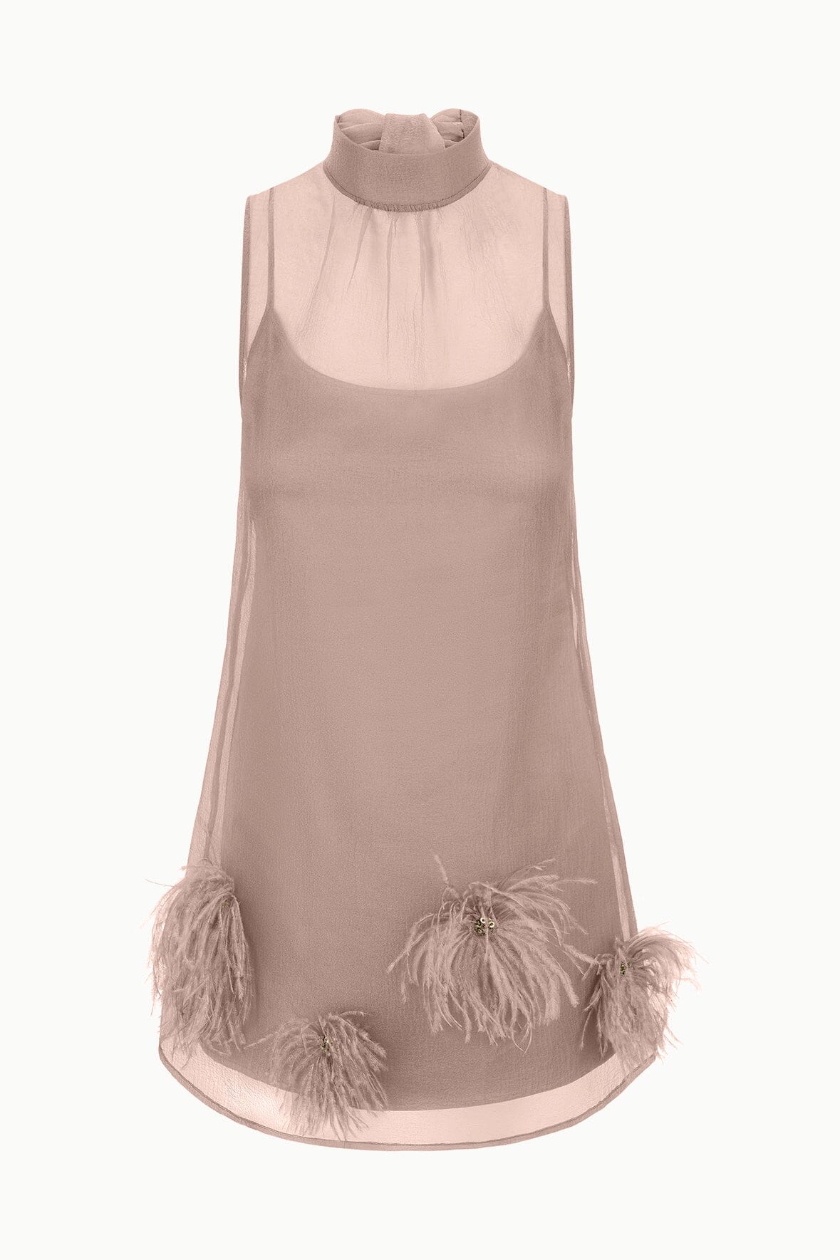 ALBEE MINI DRESS | TRUFFLE - Image 7