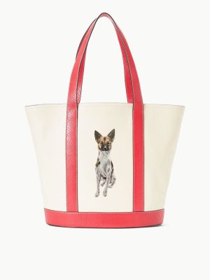 CUSTOM ALLORA TOTE | CREAM RED ROSE