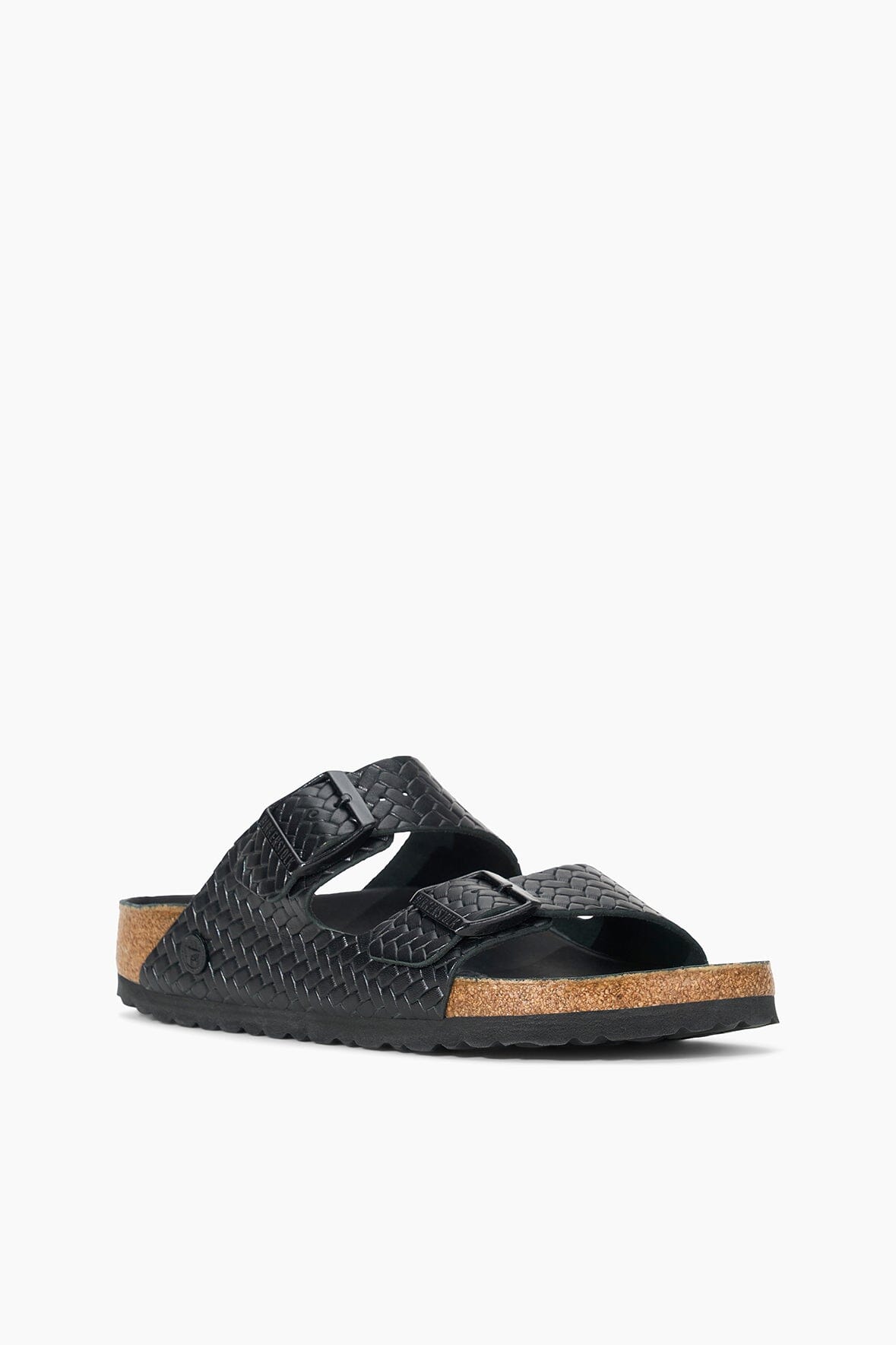 BIRKENSTOCK ARIZONA WOVEN EMBOSSED SANDAL | BLACK - Image 3
