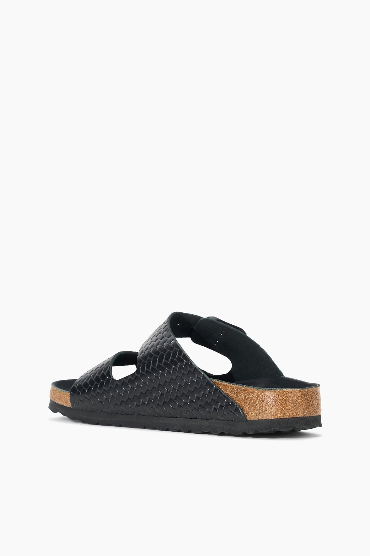 BIRKENSTOCK ARIZONA WOVEN EMBOSSED SANDAL | BLACK - Image 5
