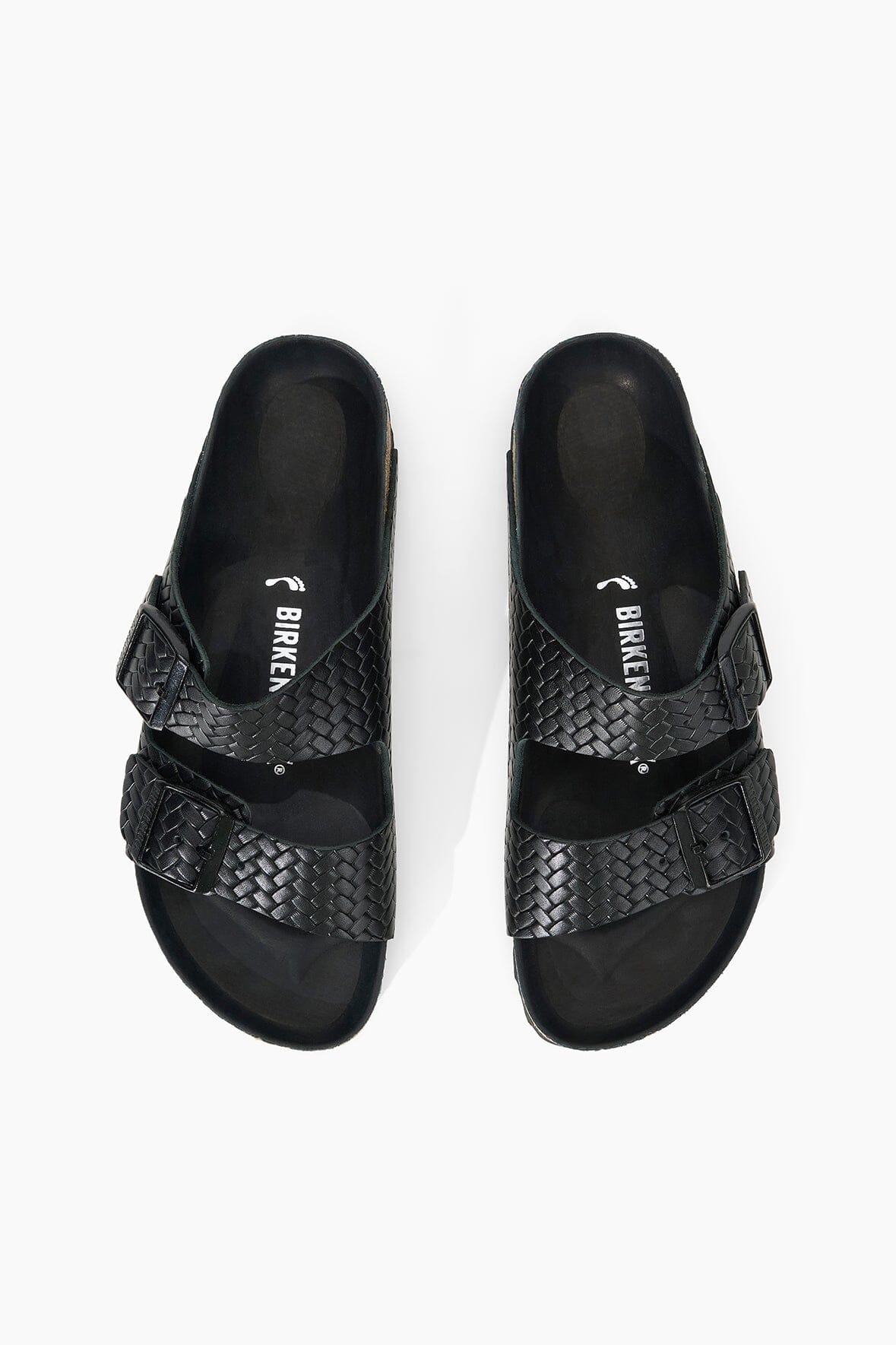 BIRKENSTOCK ARIZONA WOVEN EMBOSSED SANDAL | BLACK - Image 7