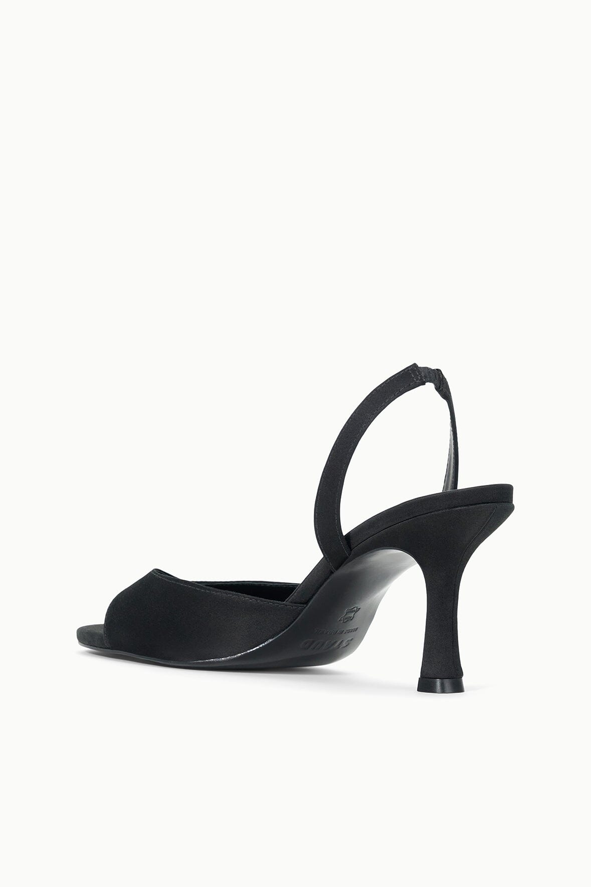 BRIGITTE HEEL | BLACK SATIN - Image 5