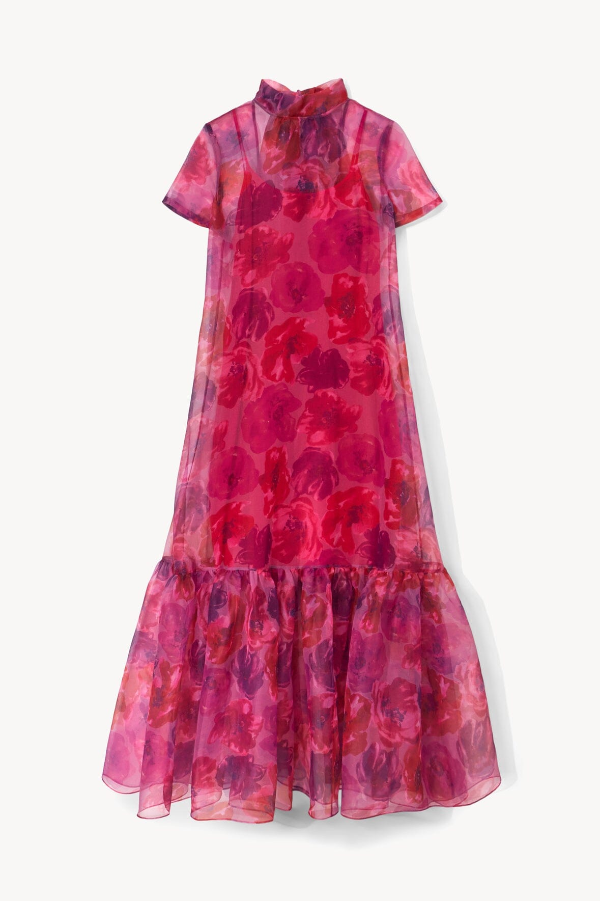 CALLUNA DRESS | MAGENTA PAINTED FLORAL - Image 5