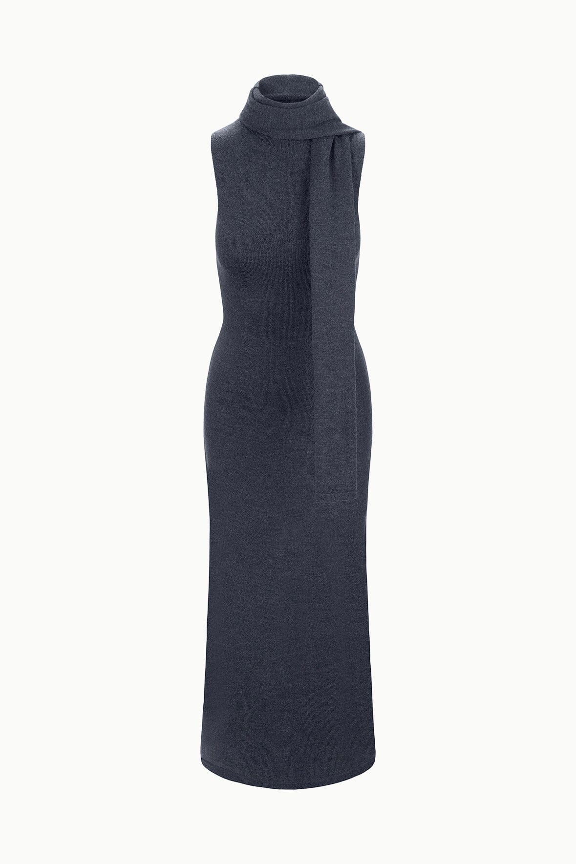 CANAL MIDI DRESS | CHARCOAL - Image 8