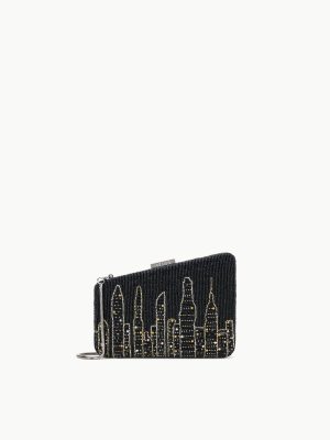 CARMELLA BEADED CLUTCH | NYC SKYLINE