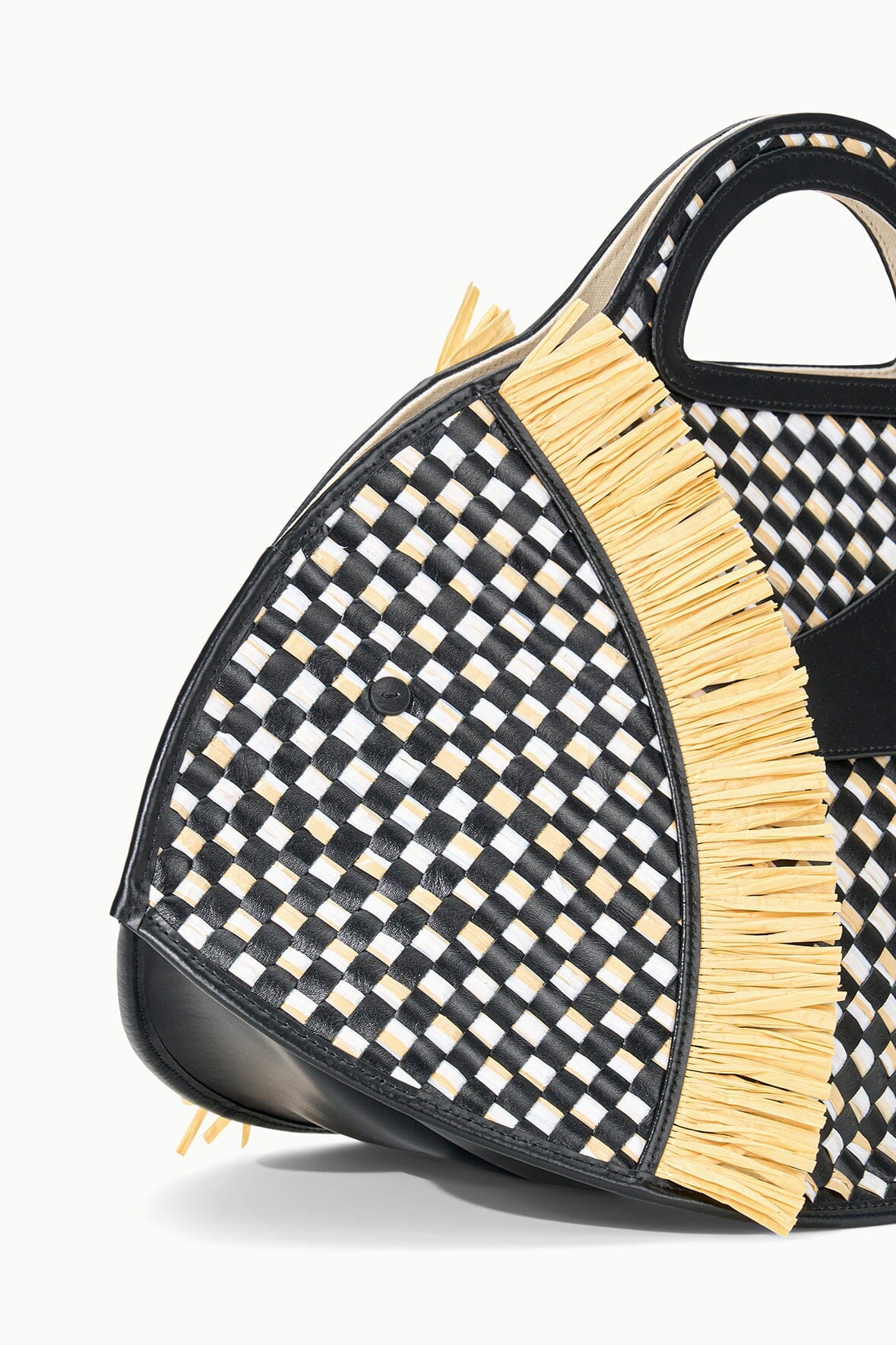 CLEO FISH BASKET TOTE | BLACK NATURAL - Image 5