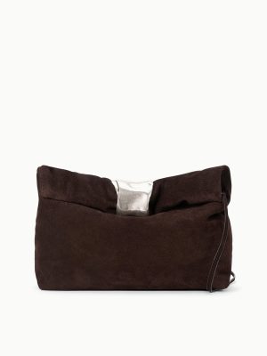 CUFF CLUTCH | ESPRESSO SUEDE