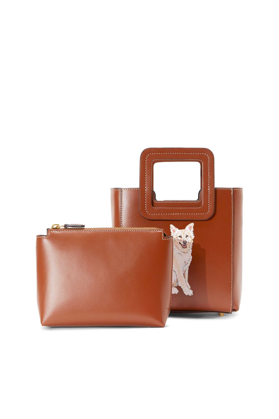 CUSTOM MINI SHIRLEY LEATHER BAG | TAN - Image 3