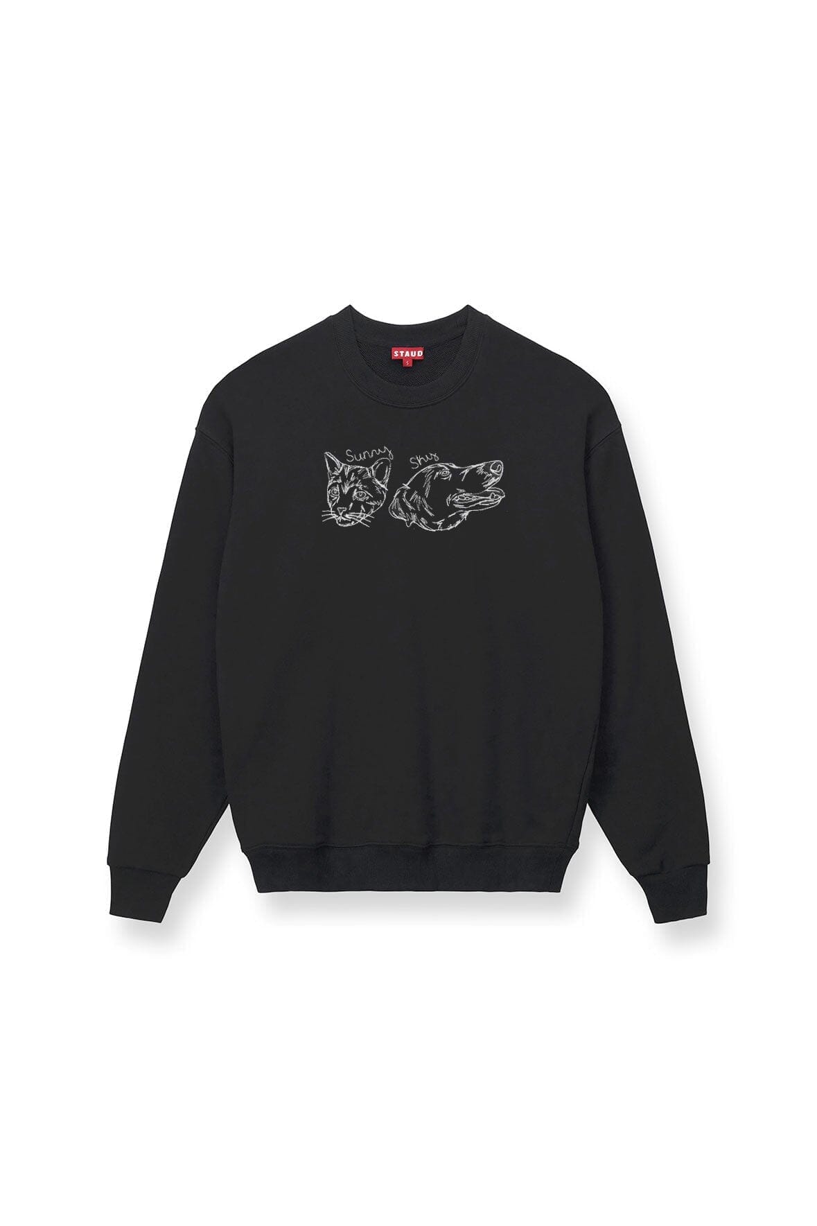 CUSTOM STAUD x C.BONZ OVERSIZED SWEATSHIRT | BLACK - Image 2
