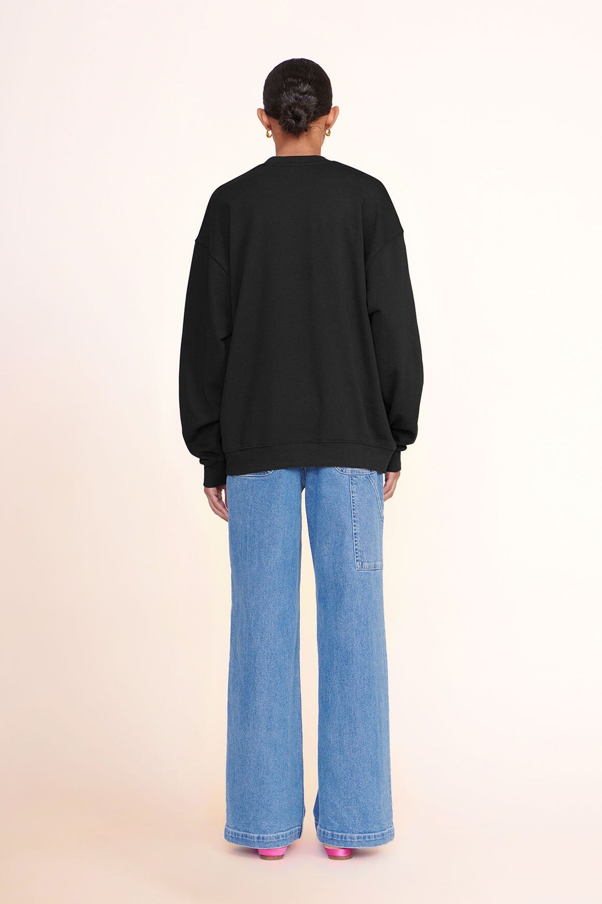 CUSTOM STAUD x C.BONZ OVERSIZED SWEATSHIRT | BLACK - Image 4