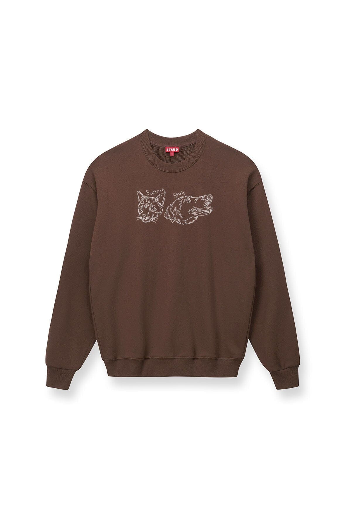 CUSTOM STAUD x C.BONZ OVERSIZED SWEATSHIRT | BROWN - Image 2
