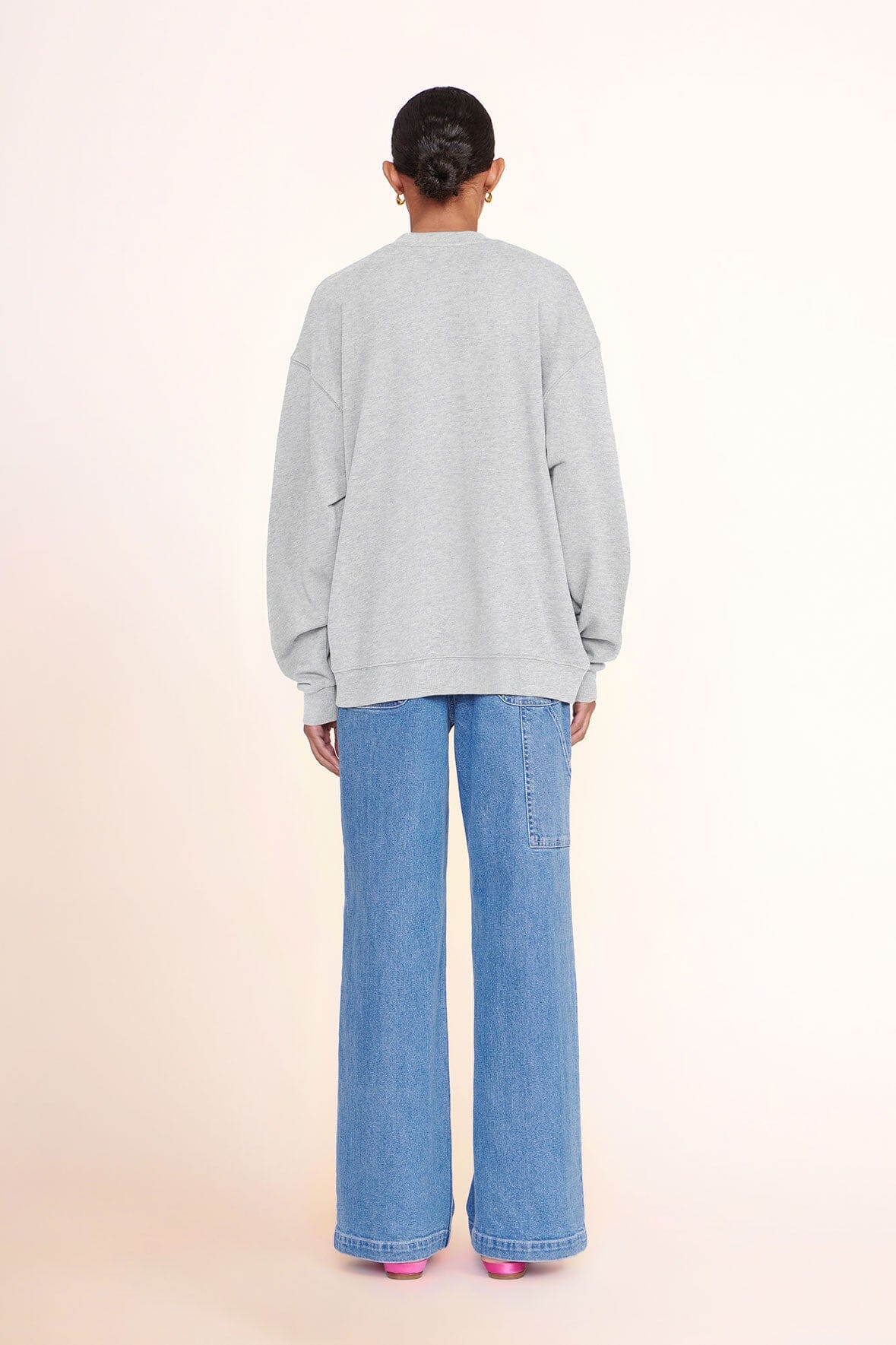 CUSTOM STAUD x C.BONZ OVERSIZED SWEATSHIRT | GREY - Image 3