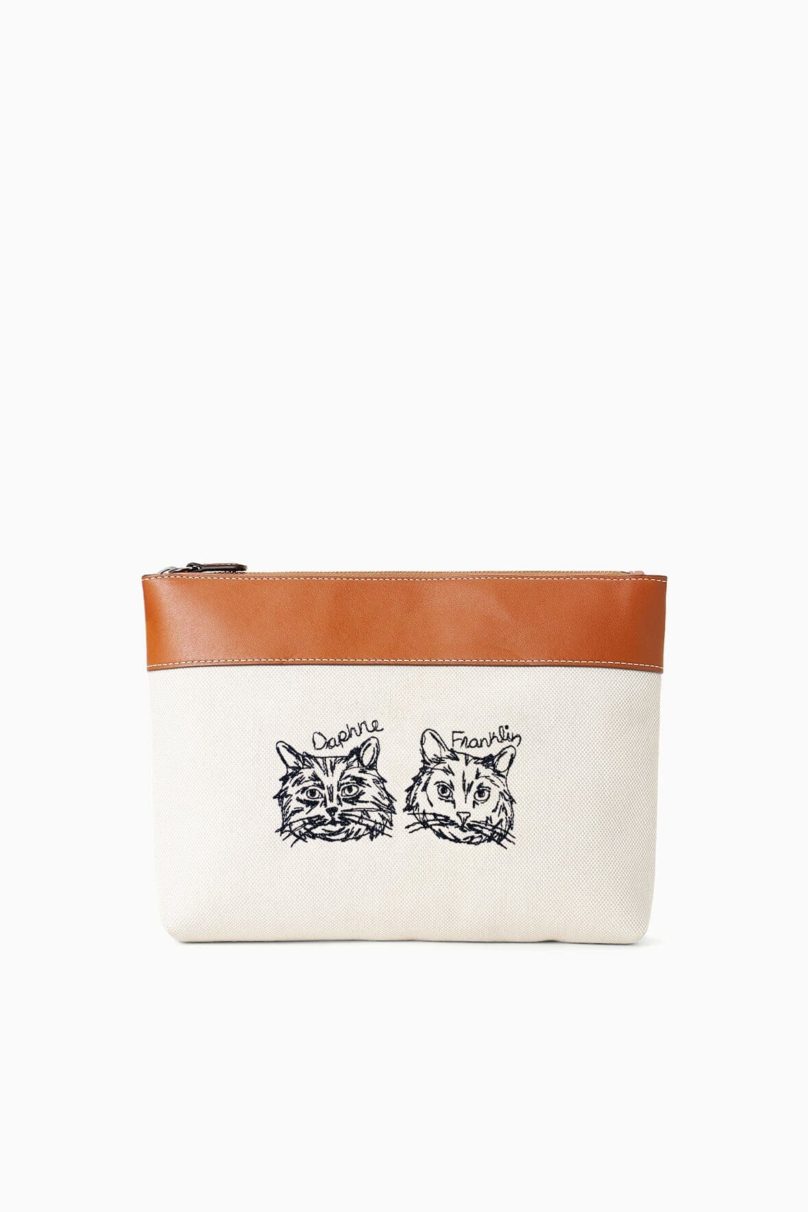 CUSTOM STAUD x C.BONZ DUCKIE ZIP POUCH | CREAM TAN - Image 2