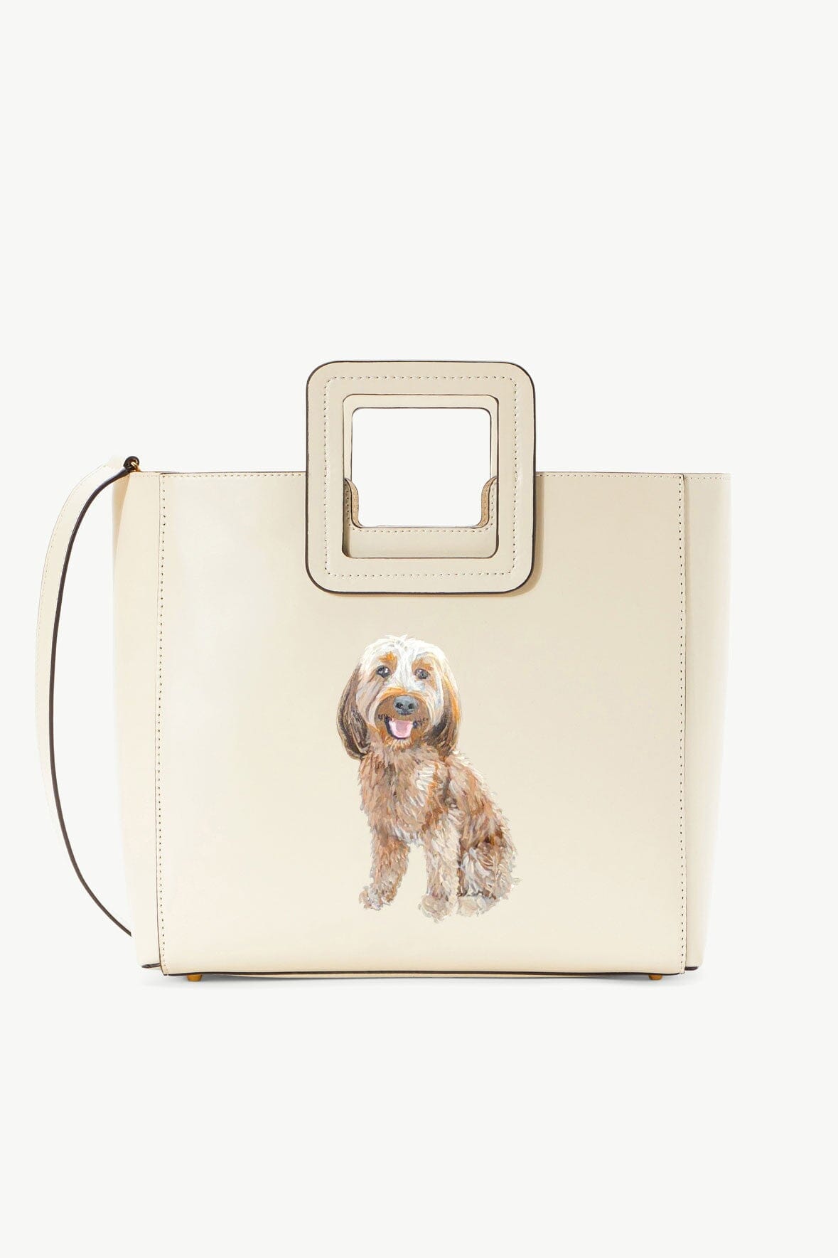 CUSTOM SHIRLEY LEATHER BAG | CREAM - Image 3