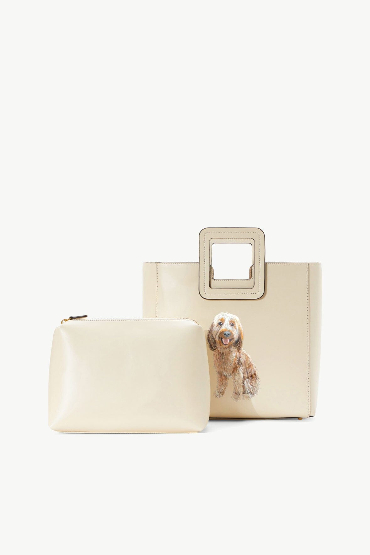 CUSTOM SHIRLEY LEATHER BAG | CREAM - Image 6