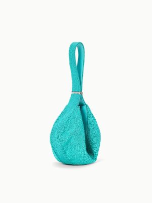 DEMY BEADED SHOULDER BAG | TEAL