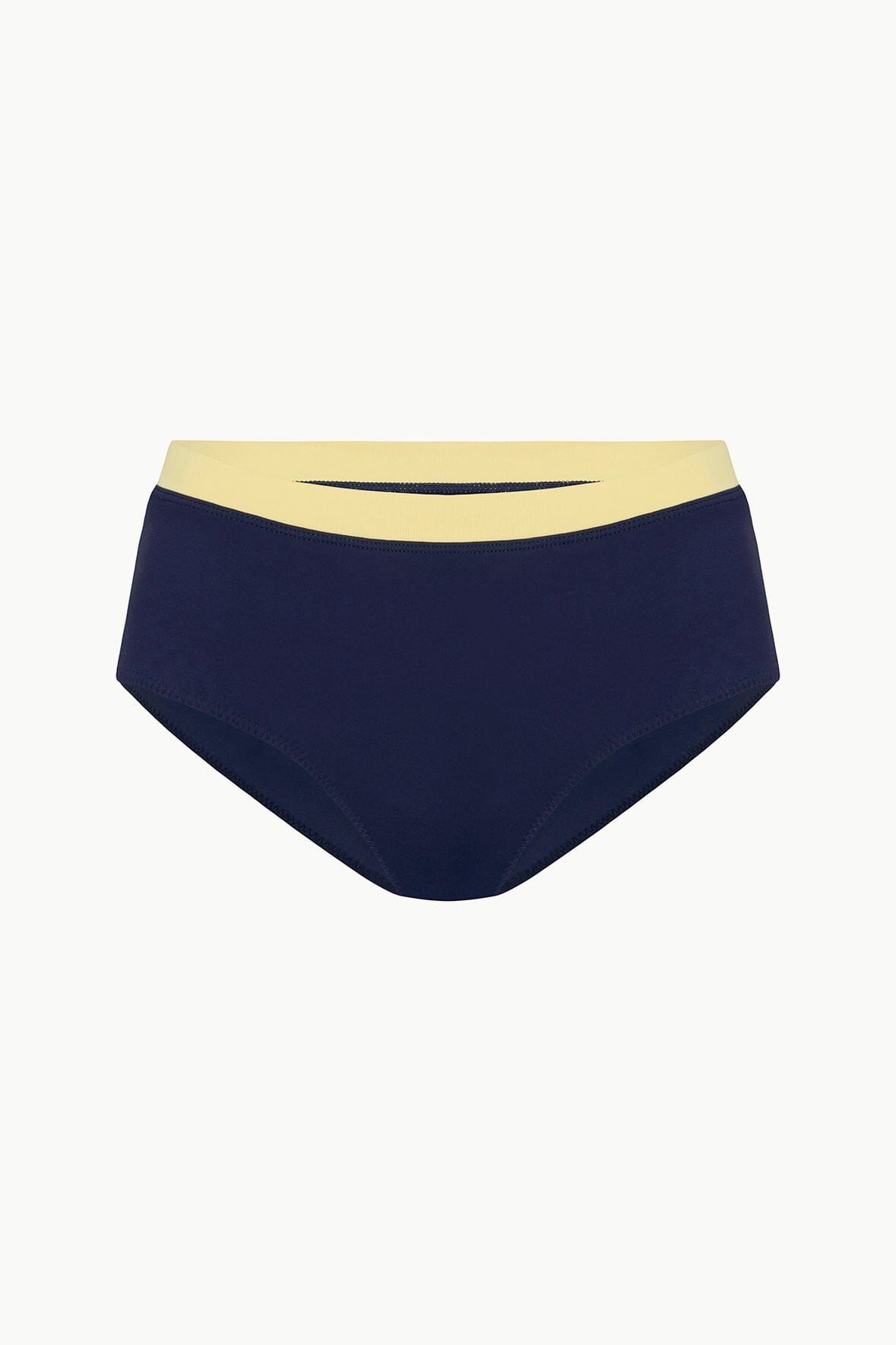 DEVON HIGH RISE BIKINI BOTTOM | NAVY COLORBLOCK - Image 5