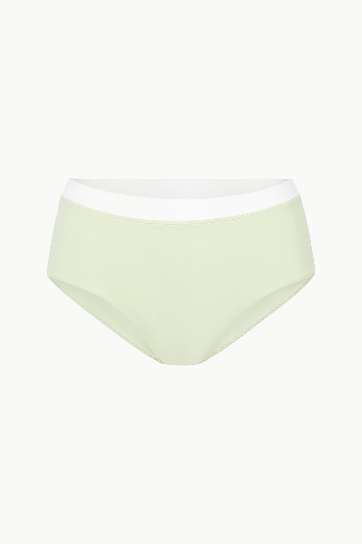 DEVON HIGH RISE BIKINI BOTTOM | PALE JADE WHITE - Image 5