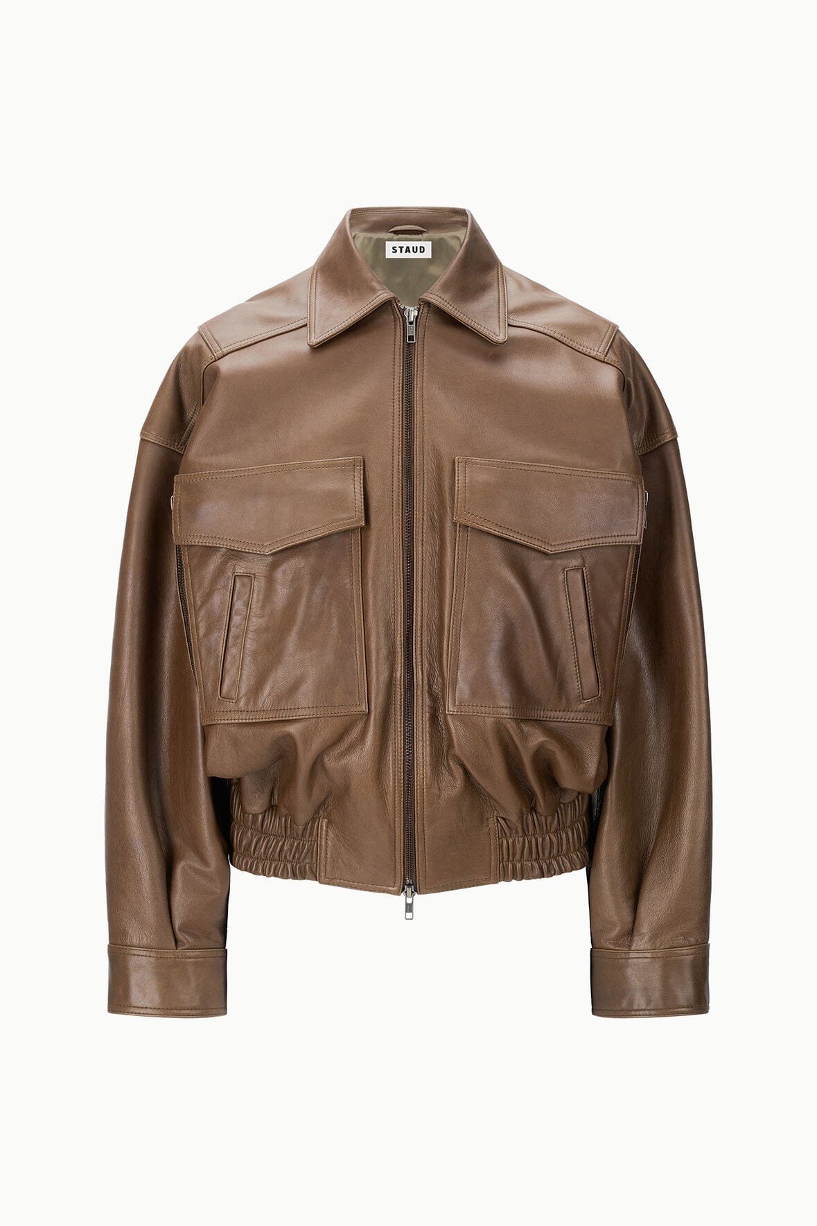 EUGENE LEATHER JACKET | TRUFFLE - Image 6