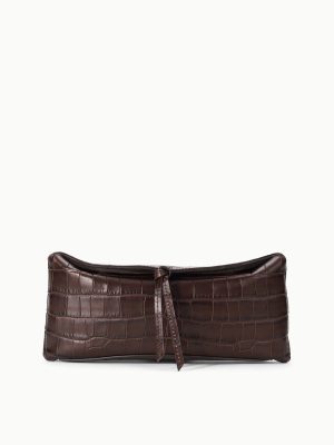 EVE CLUTCH | ESPRESSO CROCO