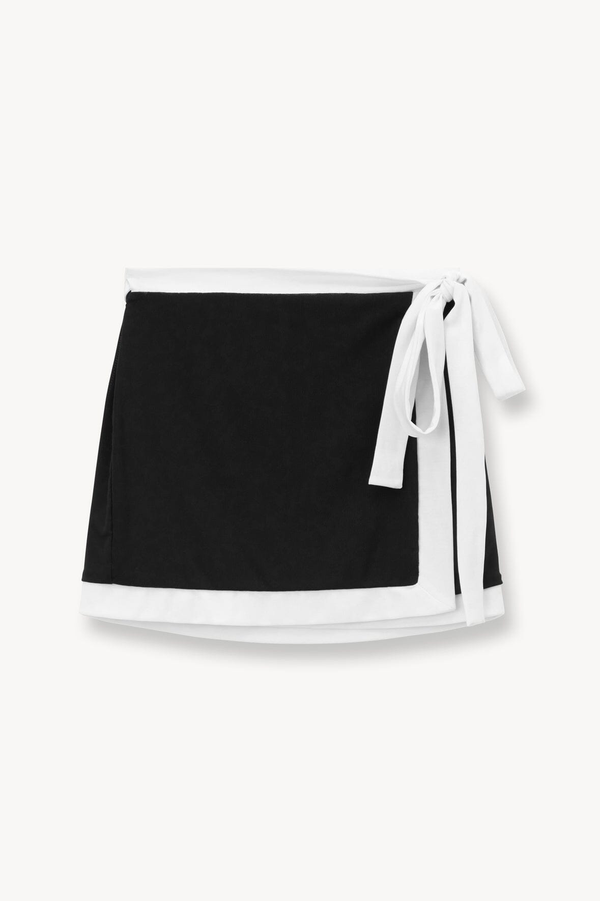 GRETCHEN COVERUP WRAP SKIRT | BLACK WHITE - Image 4