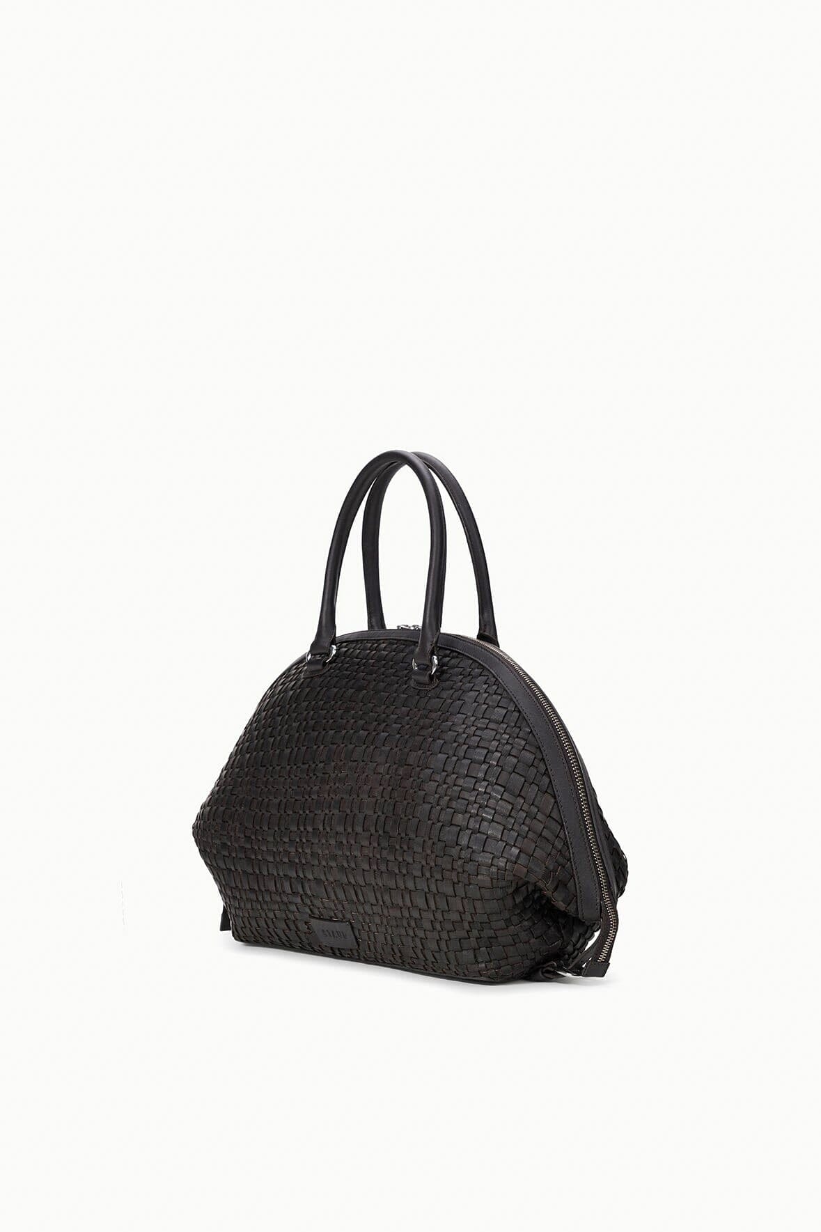 HESTER SATCHEL | ESPRESSO WOVEN LEATHER - Image 3