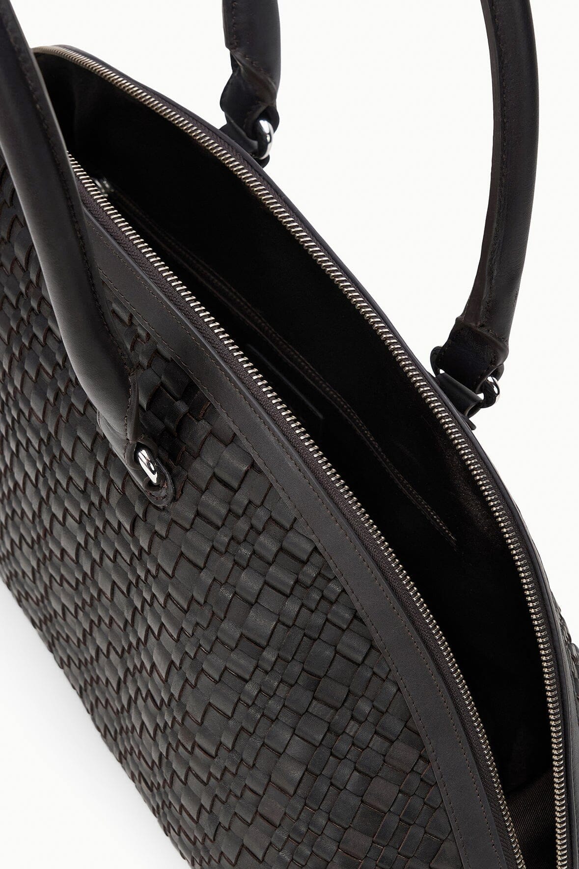 HESTER SATCHEL | ESPRESSO WOVEN LEATHER - Image 7