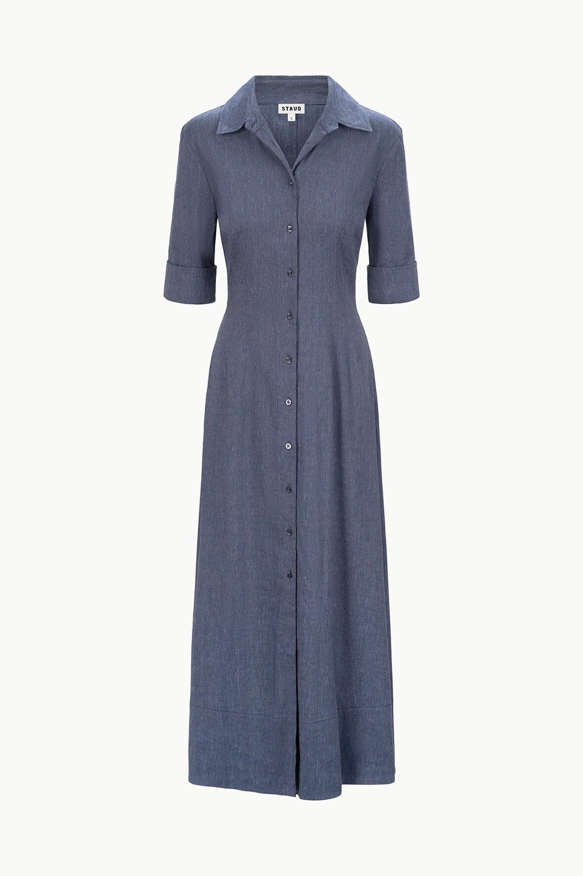 JOAN LINEN DRESS | CHAMBRAY - Image 6