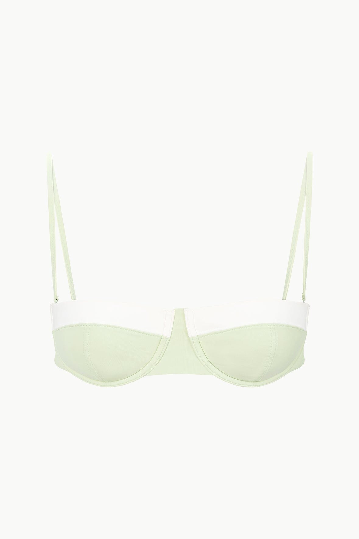 JO BALCONETTE BIKINI TOP | PALE JADE WHITE - Image 6