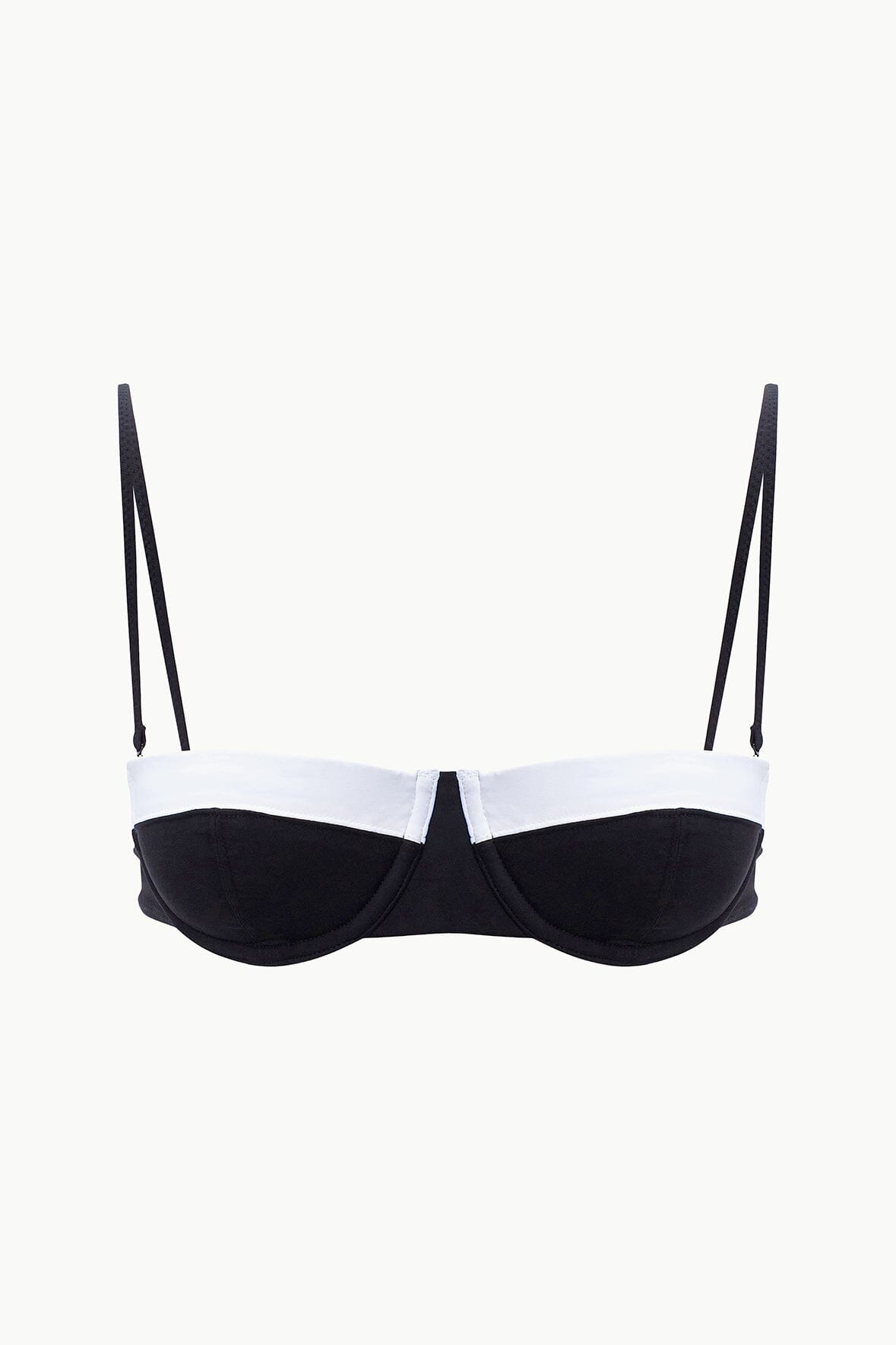 JO BALCONETTE BIKINI TOP | BLACK WHITE - Image 6
