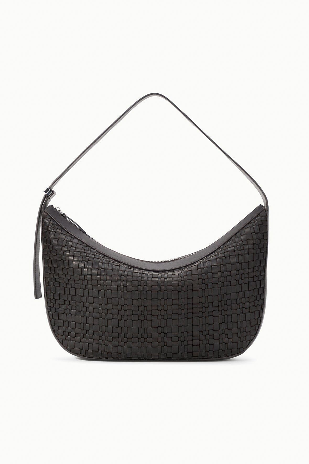 LARGE DEMY SHOULDER BAG | ESPRESSO WOVEN LEATHER