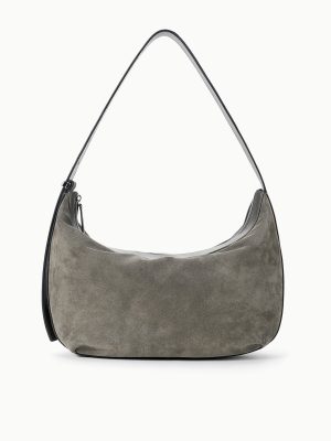 LARGE DEMY SHOULDER BAG | STORM SUEDE