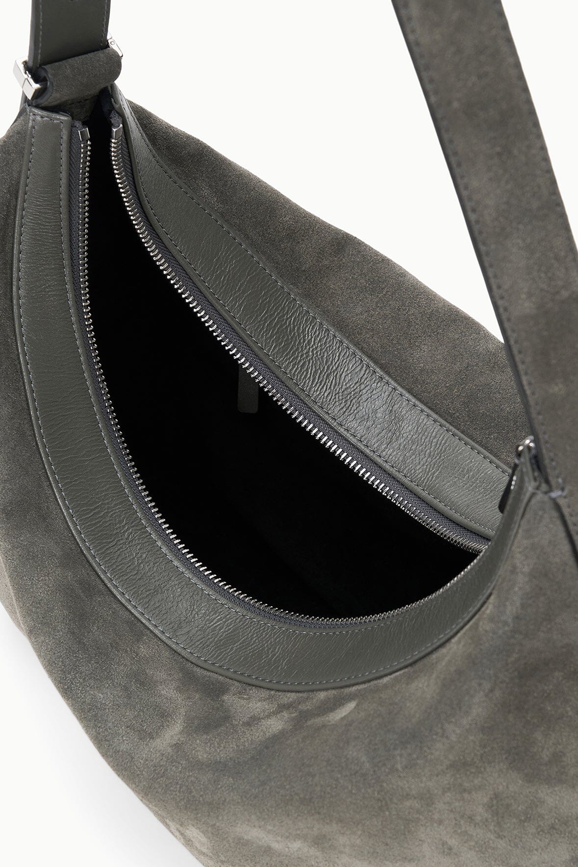 LARGE DEMY SHOULDER BAG | STORM SUEDE - Image 6