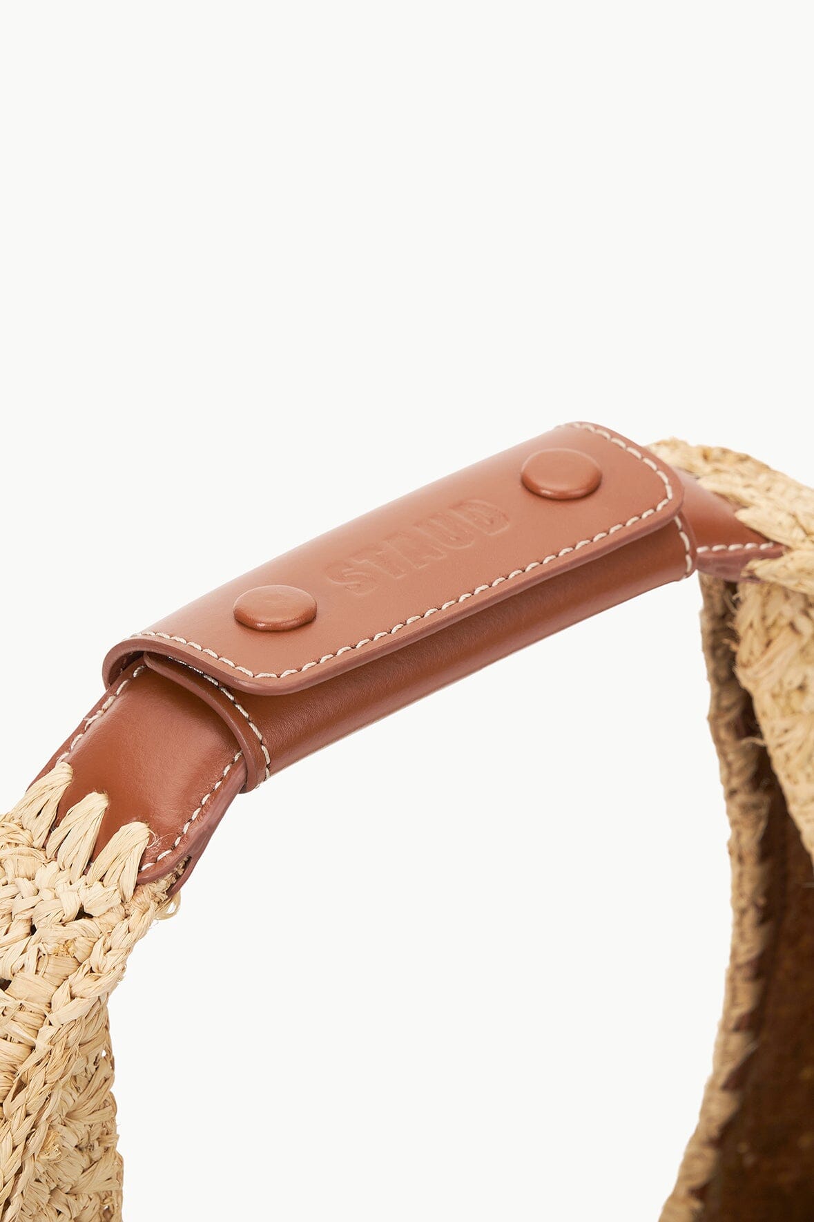 LARGE RAFFIA MOON BAG | NATURAL RAFFIA - Image 8