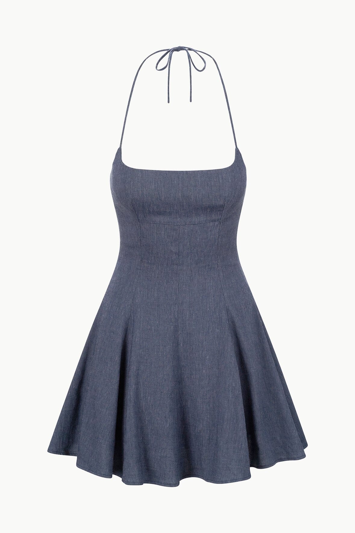 LEONE LINEN DRESS | CHAMBRAY - Image 6