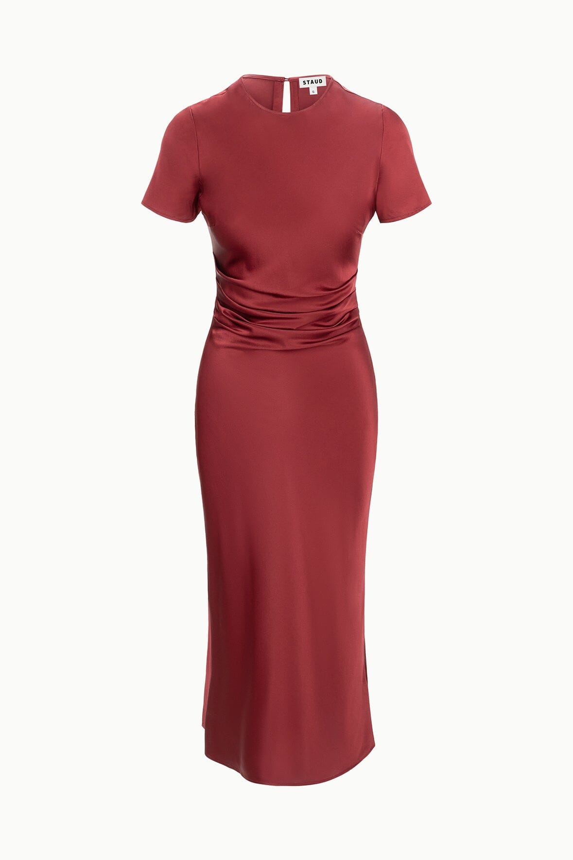 MARCEL SILK DRESS | SANGRIA - Image 6
