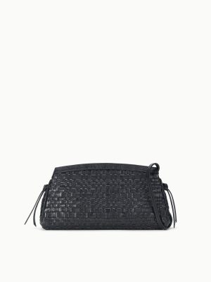 MAUDE CONVERTIBLE CLUTCH | BLACK WOVEN