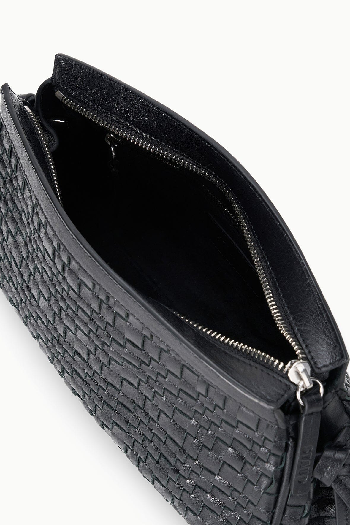 MAUDE CONVERTIBLE CLUTCH | BLACK WOVEN - Image 7