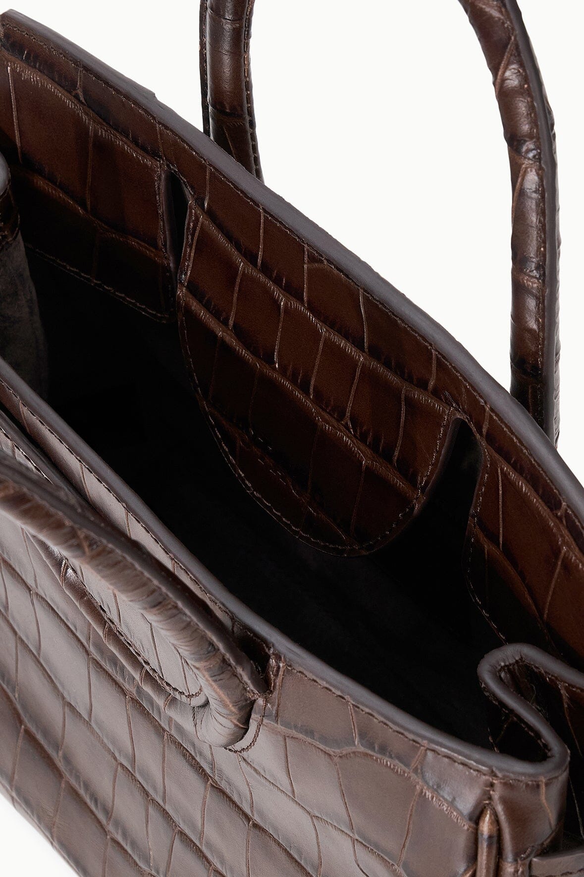 MAUDE MINI CARRYALL | ESPRESSO CROCO - Image 5