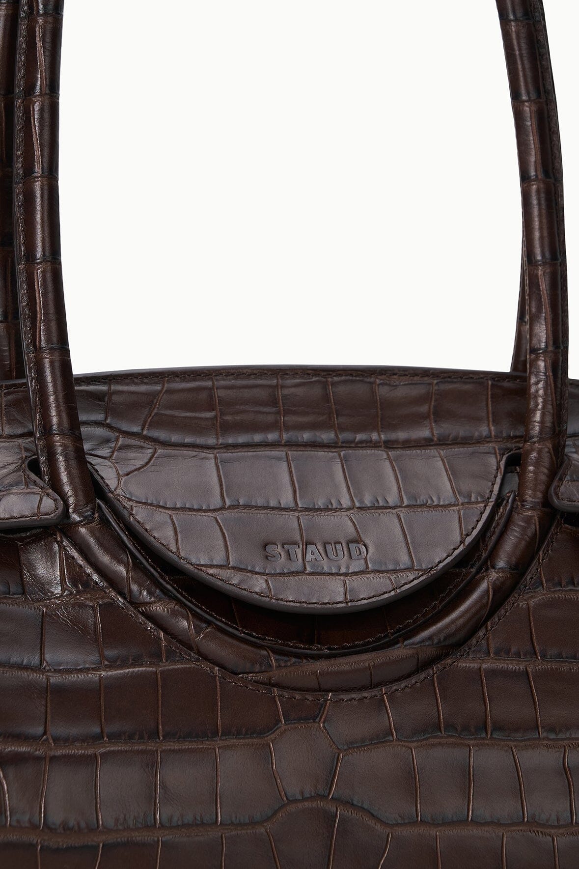 MAUDE SHOULDER BAG | ESPRESSO CROCO - Image 5