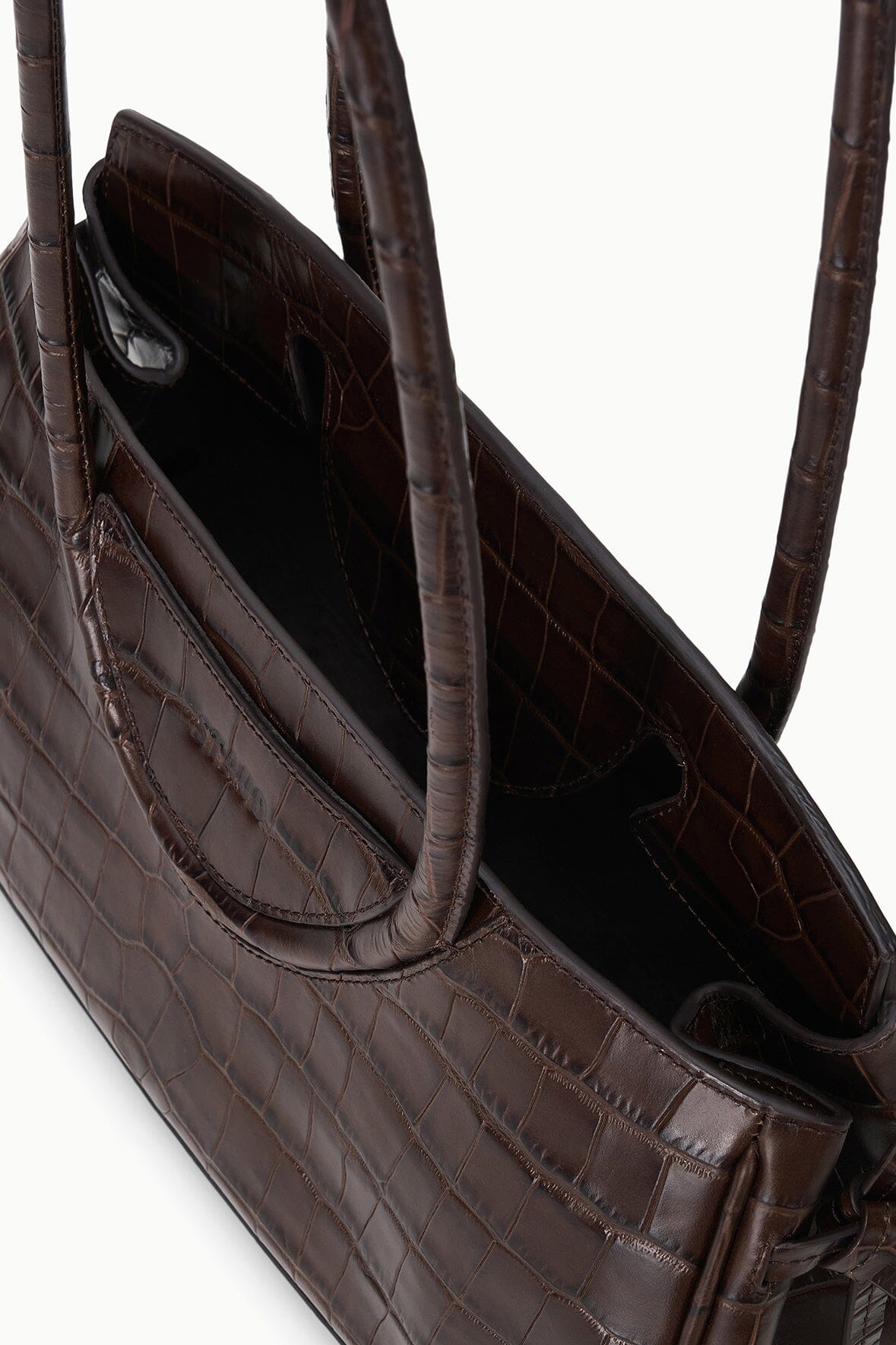 MAUDE SHOULDER BAG | ESPRESSO CROCO - Image 7