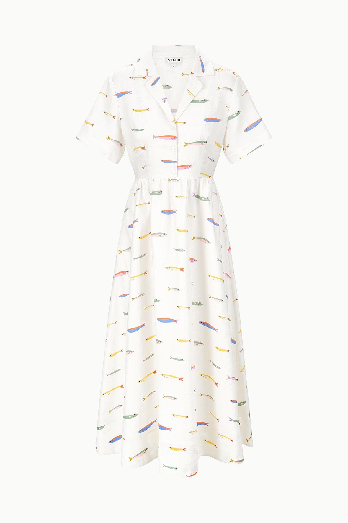 MERYL LINEN DRESS | POP SARDINES IVORY - Image 6