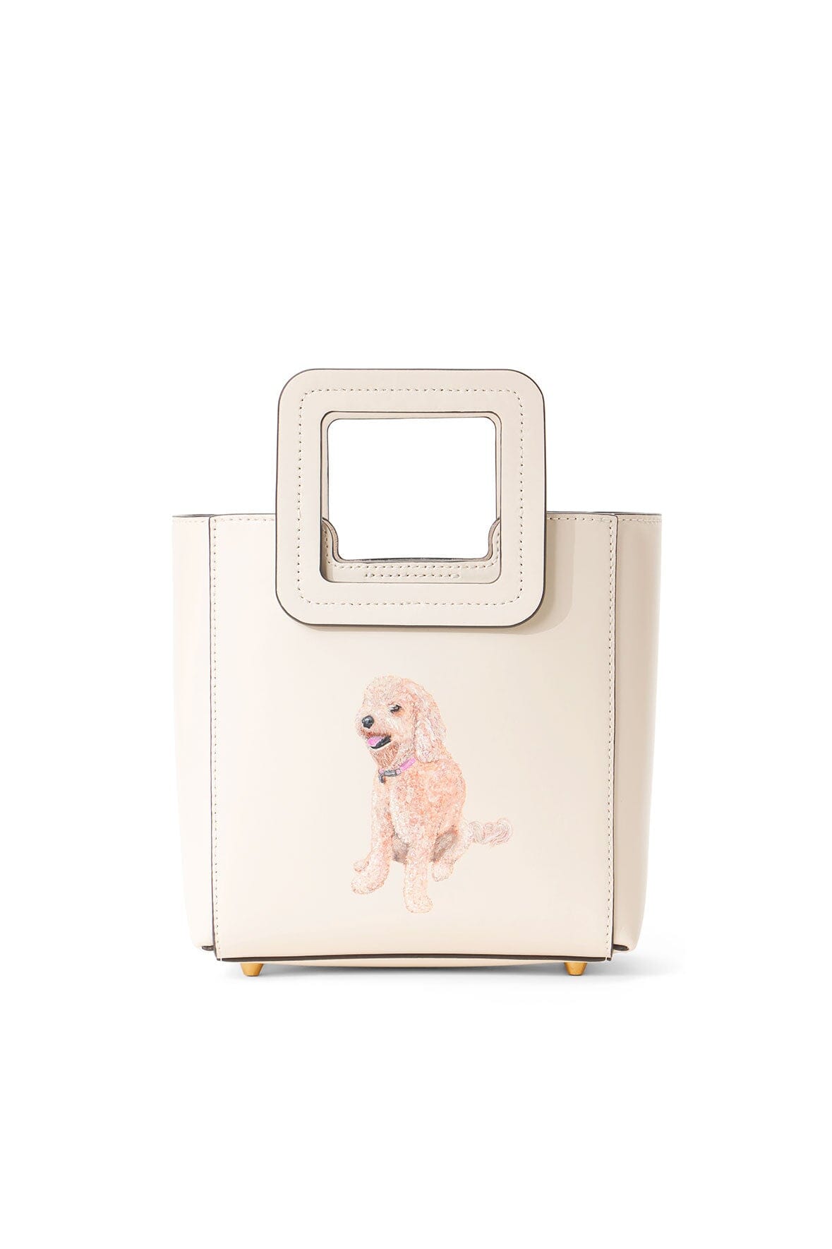 CUSTOM MINI SHIRLEY LEATHER BAG | CREAM - Image 4