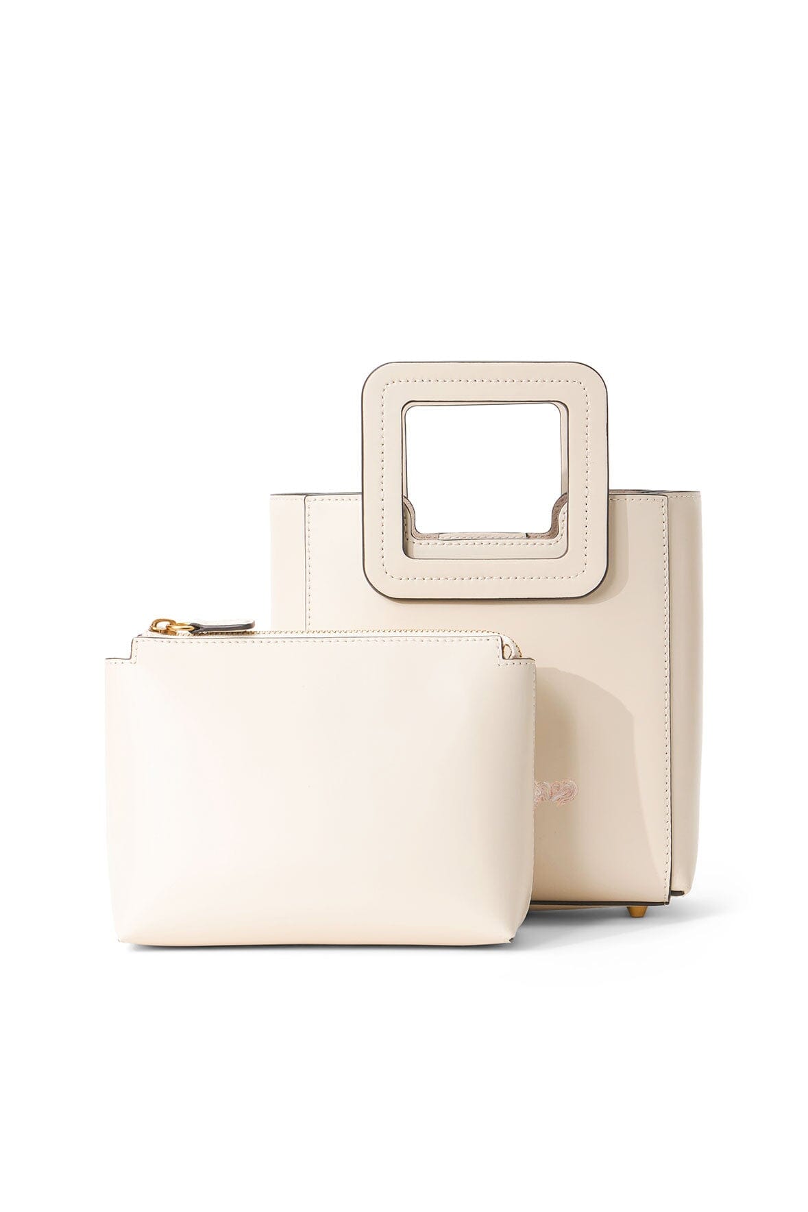 CUSTOM MINI SHIRLEY LEATHER BAG | CREAM - Image 5